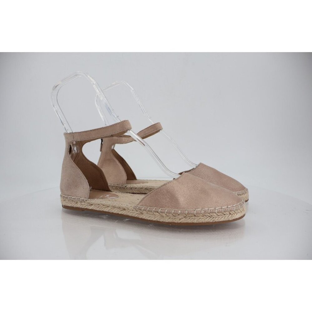 Eileen Fisher Womens Lala Espadrille Flat Size 10 Beige Metallic Leather